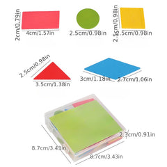 50Pcs Kids Montessori Geometry Shape Cognition Learning Education Toys