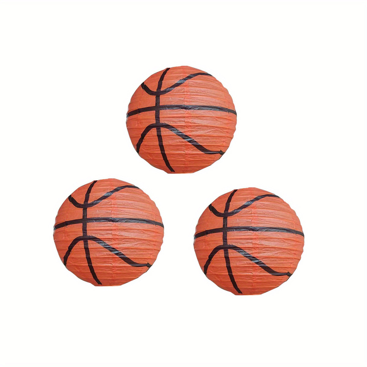 3pcs Sports Paper Lanterns Baseball Football Party Decoration Set