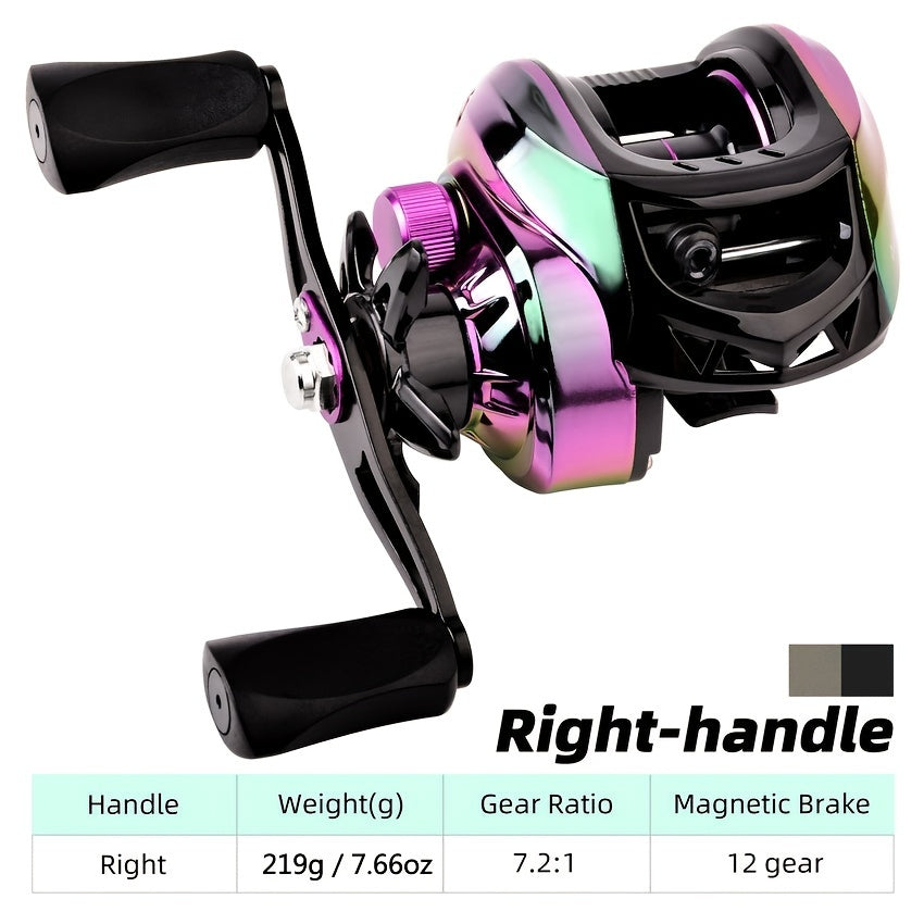 Multicolor 7 2 1 Speed Ratio Baitcasting Reel Stainless Steel Fishing Reel