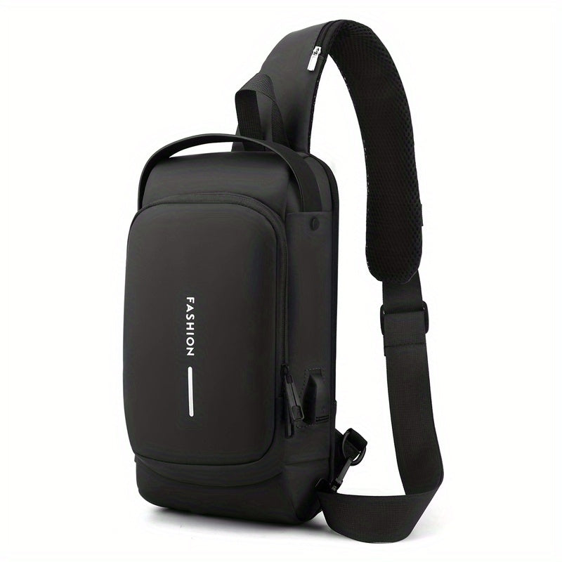 Anti Theft Crossbody Sling Bag Waterproof with USB Charging Port