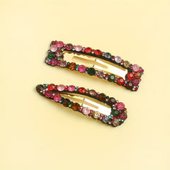 Colorful Rhinestone Hair Clip Metal Hair Clip For Women Girls Hair Clip