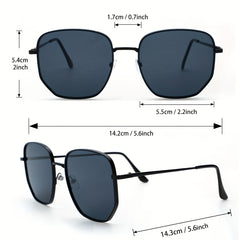Ombre Lens Square Sunglasses UV400 for Men Women