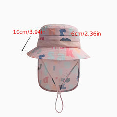 Kids Sunscreen Beach Hat Adjustable Baby Fisherman Hat