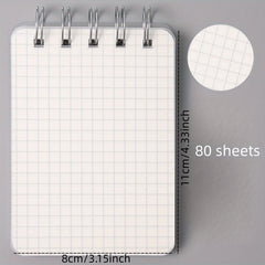 1pc Portable Mini Note Book Coil Notebook Notepad Calendar Book