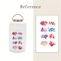 12 Sheets Temporary Tattoos Animal & Flowers Pattern Disposable Tattoo Stickers
