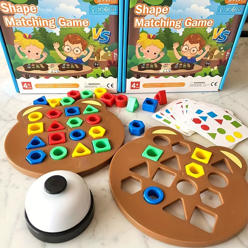 Geometric Shape Matching Puzzle Board Game for Family