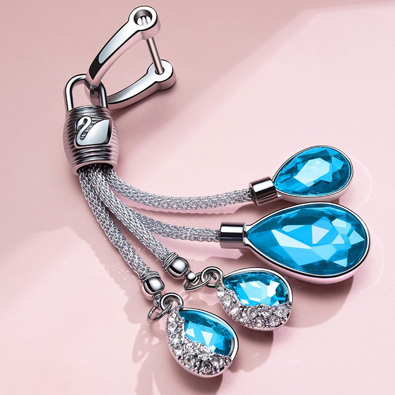 Universal Car Key Chain Pendant Diamond Crystal High-end Key Pendant