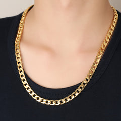 Men's Copper Chain Necklace Hip Hop Party Jewelry