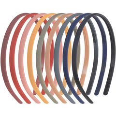 10pcs Colorful Plastic Headbands with Teeth for Women Girls Teens