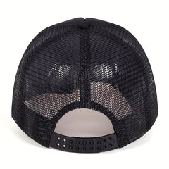 Star Print Mesh Trucker Hat Hip Hop Baseball Cap Breathable Sunshade Dad Hats