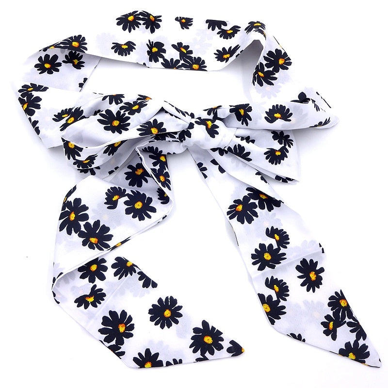 Daisy Floral Waist Belt Long Ribbon for Pants Jeans Dress