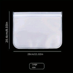 1pc Reusable Silicone Food Bags Leak Proof BPA Self Sealing Storage