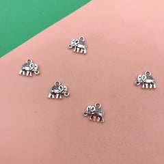 15pcs Elephant Pendant Charm for DIY Bracelets Necklaces Earrings