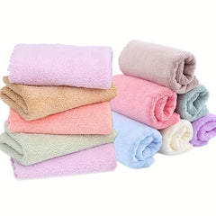 20pcs Microfiber Coral Fleece Washcloths 24.89x24.89 cm