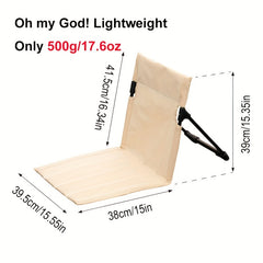 Portable Camping Chair with Storage Bag, Lightweight and Foldable