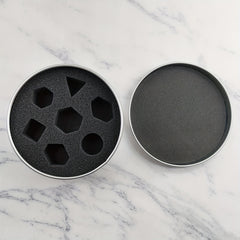1pc Round Metal Dice Box - Silver Metal Dice Box for Storing Dice