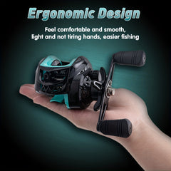 18+1 Ball Bearing 7.2:1 Green Baitcasting Reel Left/Right Hand Fishing Reel