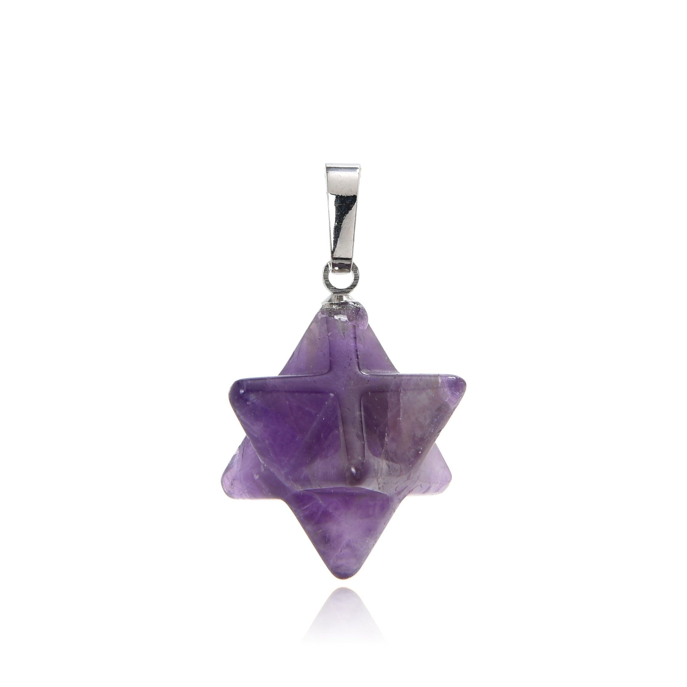 1pc Natural Crystal Pendant Amethyst Lapis Lazuli for Jewelry DIY