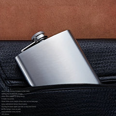 Stainless Steel Hip Flask Portable Alcohol Bottle for Adventures Whisky Vodka