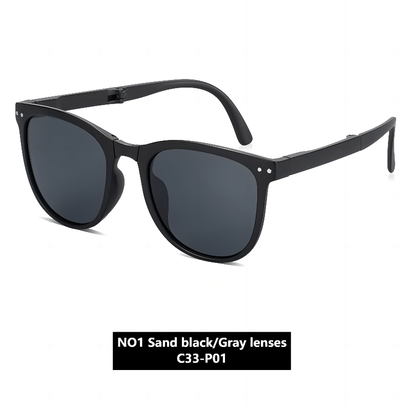 Men's Folding Polarized Sunglasses TR90 Material UV Resistant