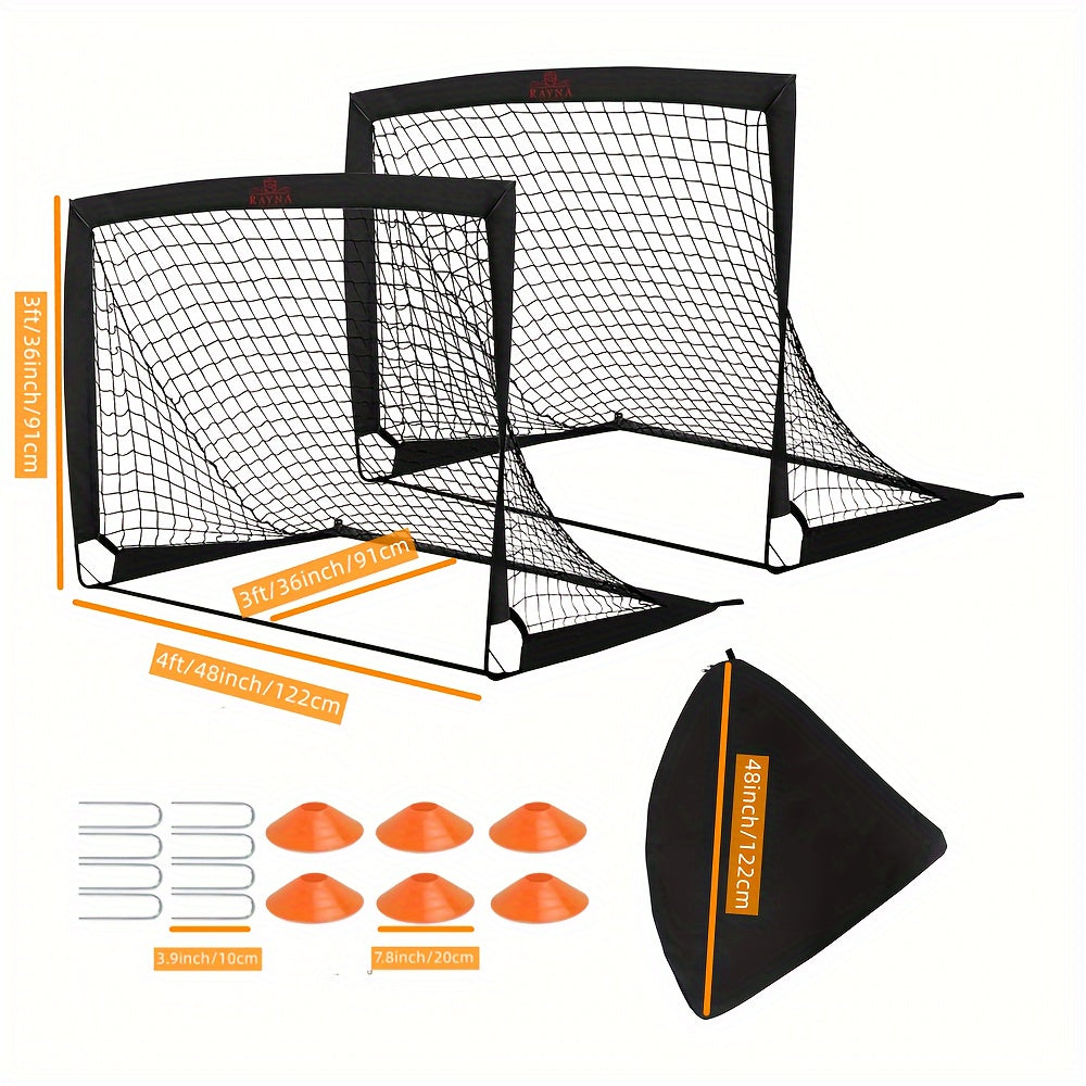 Portable 4'x 3' Soccer Goal Set with Accessories