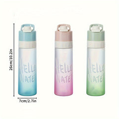 Outdoor Fitness Water Cup 650ml Large Capacity Bottle Spray Water Portable