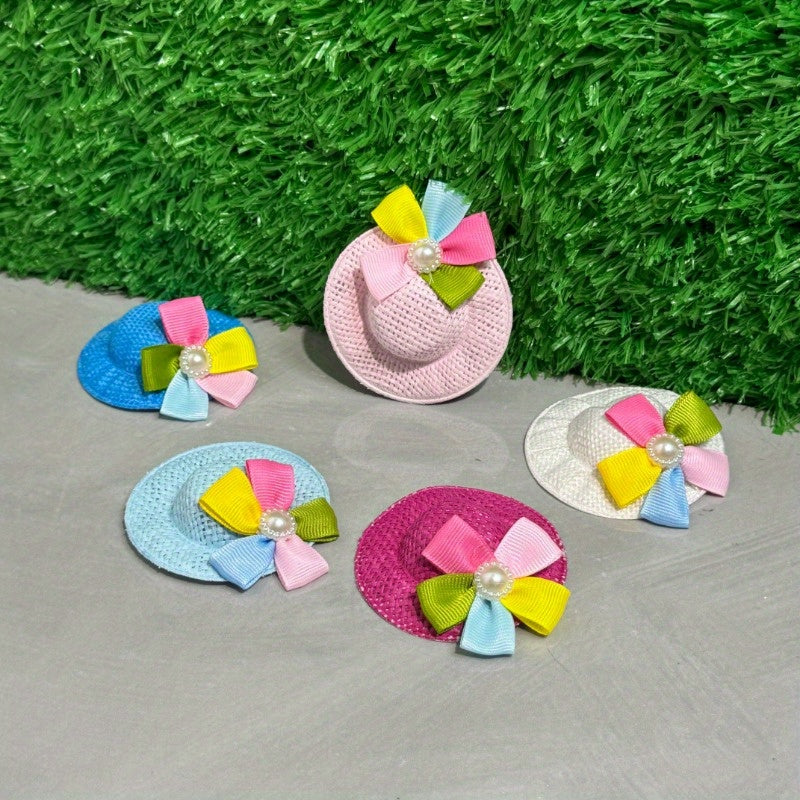 Colourful Mini Doll Hats Set for Dollhouse Decoration