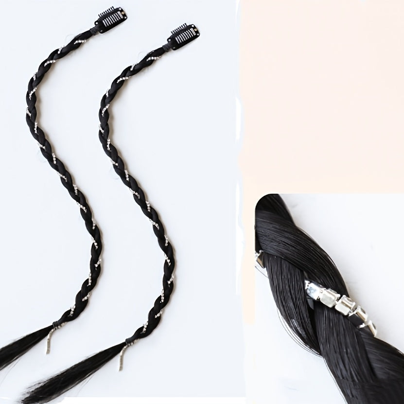 Y2K Hair Clip Braided Ponytail Wig Boxing Dreadlock Wigs Accessories