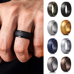 Silicone Wedding Band Ring Minimalistic Design