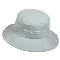 Embroidery Bucket Hat Women Men Unisex