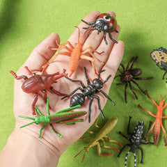12pcs Realistic Insect Animal Model Set Educational Mini Animals