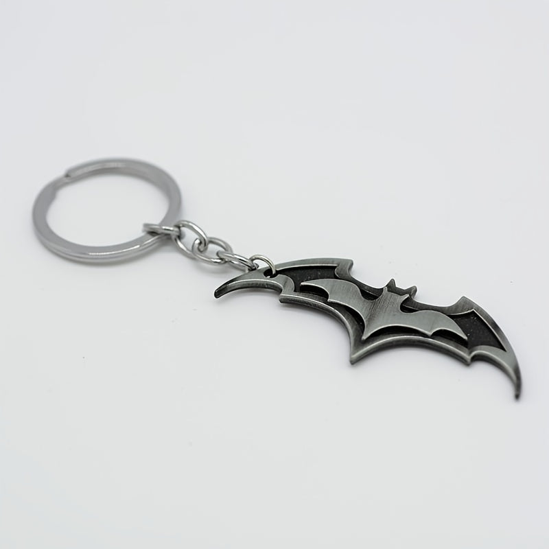 Cute Bat Shape Keychain Cartoon Gift Bag Ornament Metal Key Ring