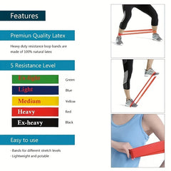 Yoga Resistance Band Elastic Fitness Stretching Rope for Hip Lifting Pilates