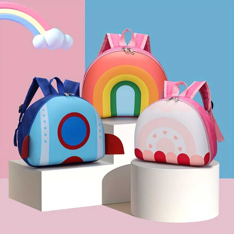 Children s Rainbow Backpack Donut School Bag Casual Cartoon Backpack
