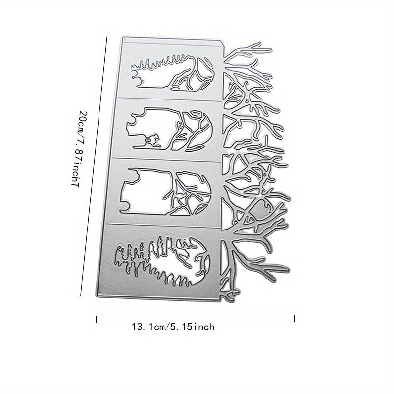 Halloween 3D Lantern Die for DIY Card Making - 4 Pattern Molds