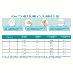 Zircon Inlaid Chain Ring For Men