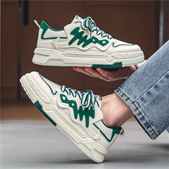 Alphabets Decor Skate Shoes Men's Non Slip Sneakers