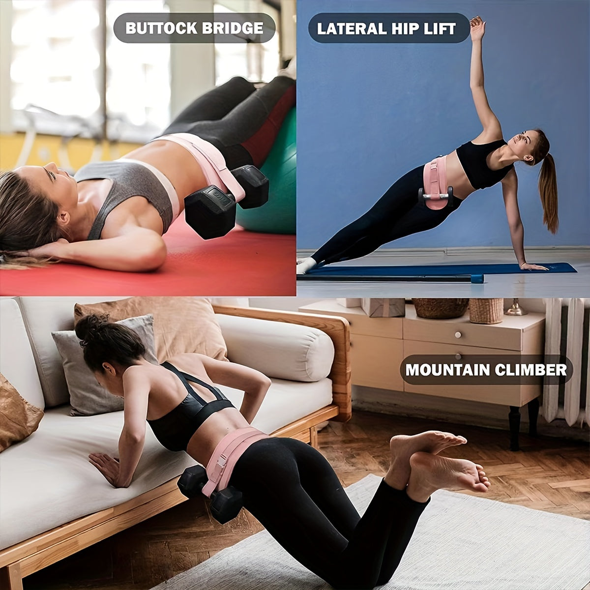 Non-Slip Sports Hip Training Belt Dumbbell Weight Fitness Strap