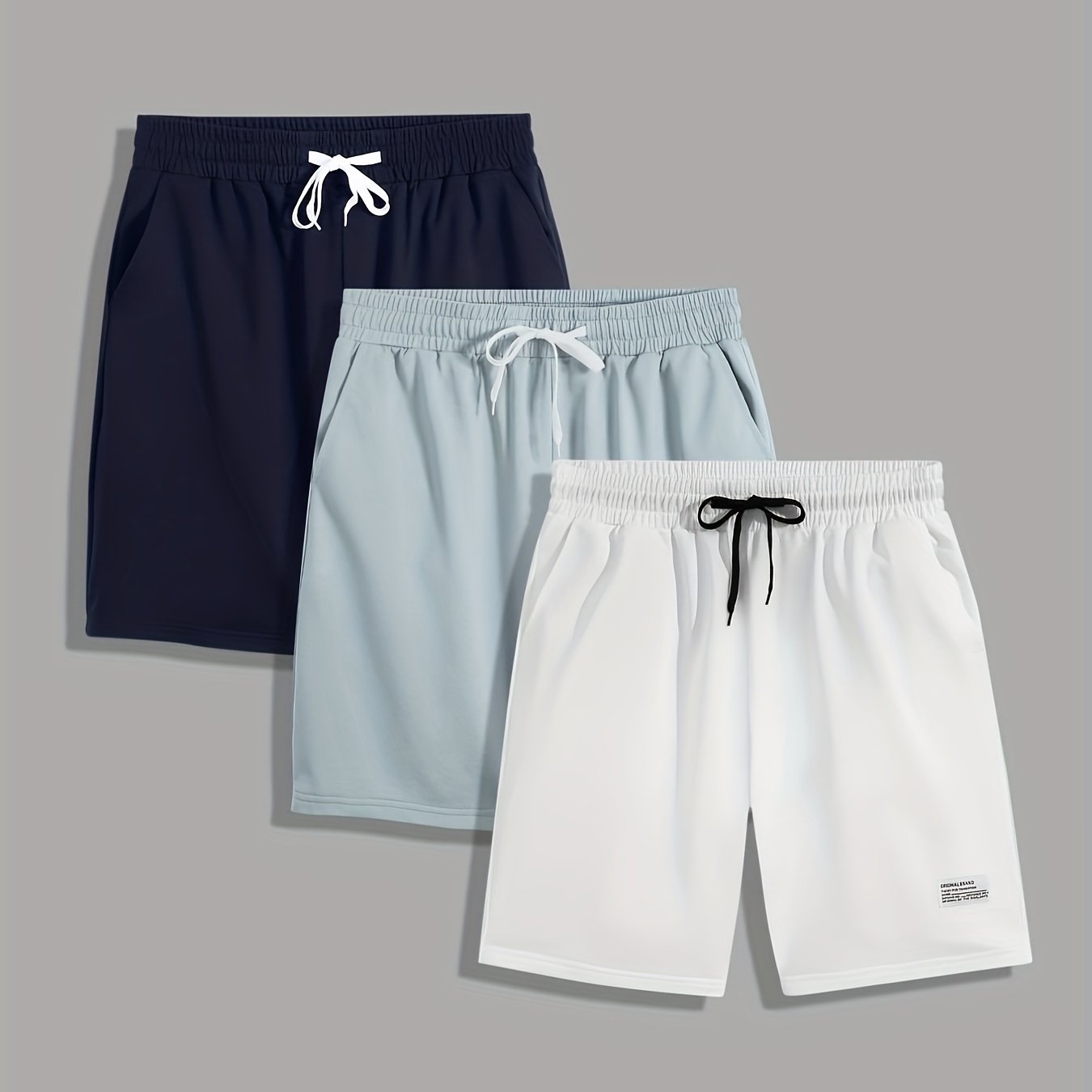 Classic Casual Cotton Drawstring Shorts for Summer