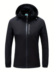 Women's Waterproof Windproof Punch Jacket for Outdoor Sports and Mountaineering