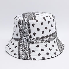Paisley Pattern Bucket Hat Ethnic Style Couple Sunshade