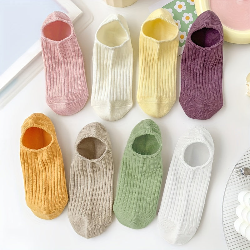 Women's 10 Pairs Low Cut Ankle Socks Soft & Lightweight Solid Socks
