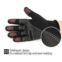 Men's Winter Gloves Touch Screen Waterproof Cycling Outdoor Sports Gloves