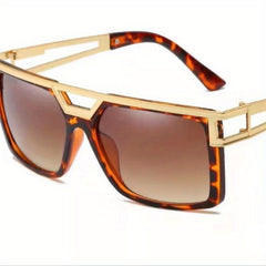 Metal Square Frame Men Sunglasses UV Protection Summer Sunglasses