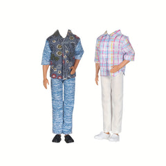 2 Sets Doll Clothes Tops Trousers Outfit for Boy Doll Accessories