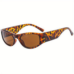 Y2K Oval Sunglasses Metal Hinge Anti Glare UV400