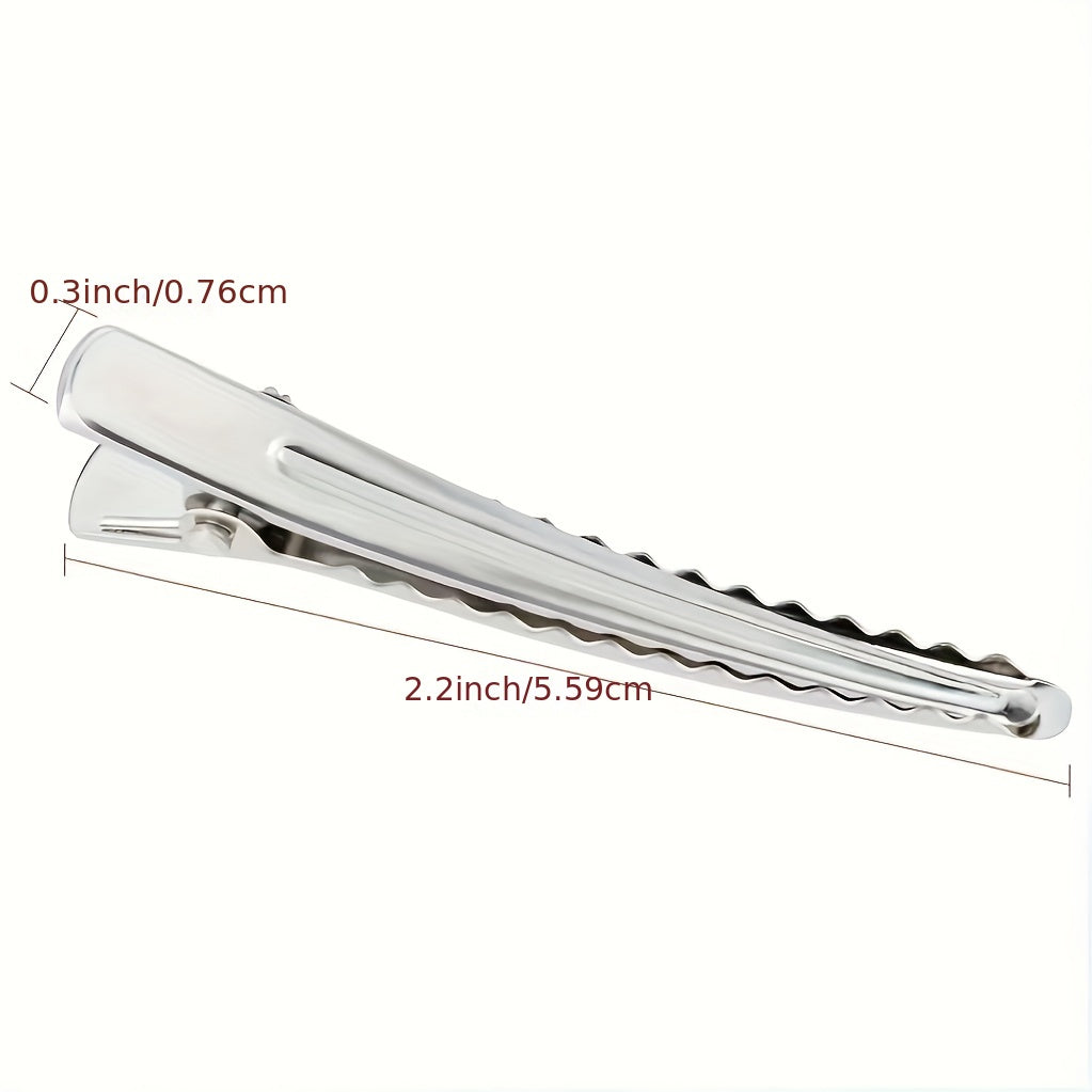 50 Packs 5.99 cm Metal Duck Billed Hair Clips for Women Girls Hairdresser