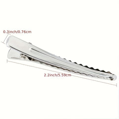 50 Packs 5.99 cm Metal Duck Billed Hair Clips for Women Girls Hairdresser