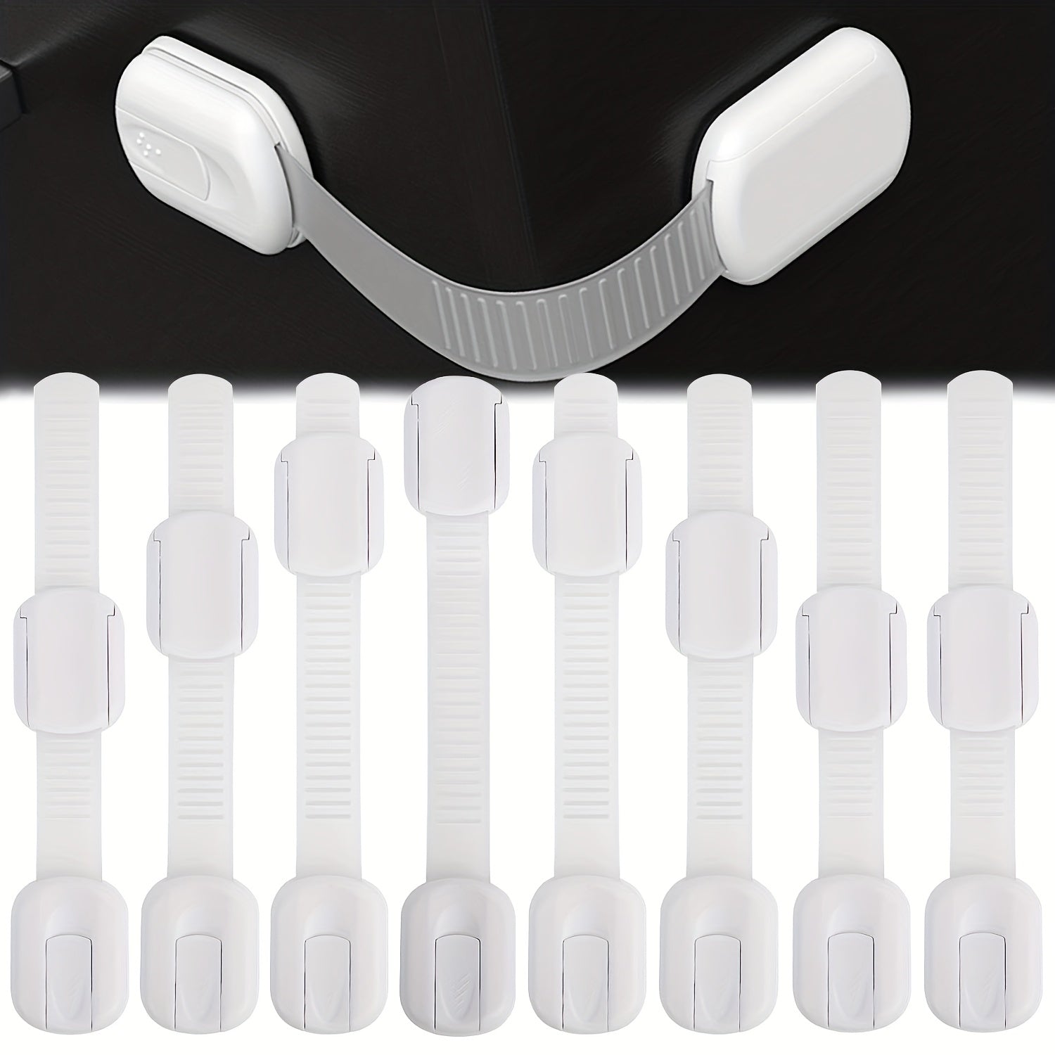 Baby Locks Adhesive Straps Child Safety Cabinet Proofing