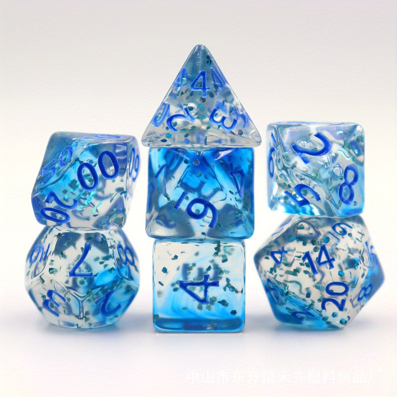 7pcs Letter Dice Set for Board Games and Parties